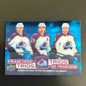 2020-2021 Tim Hortons Hockey Cards UD franchise trios Avalanche